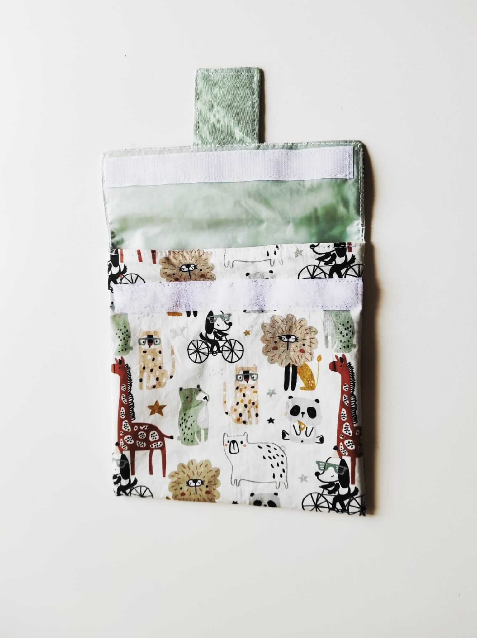 Bolsita Porta Alimentos 3 porta alimentos abierto